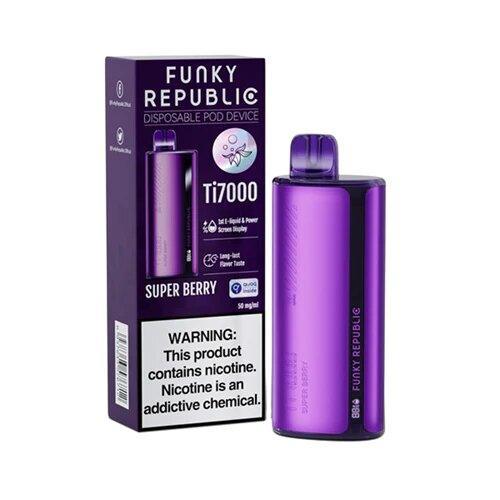 Funky Republic Ti 7000 by EB Design Disposable Vape Pod 1PC | EB Design Disposable Device - Purchasevapes